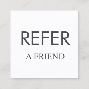 Refer a Friend Elegant Business Professional Referral Card