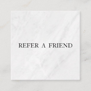 Refer a Friend Elegant Business Professional Referral Card