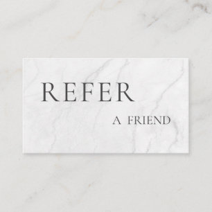 Refer a Friend Elegant Business Professional Referral Card