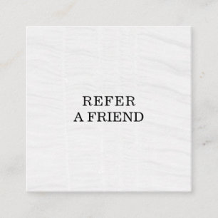 Refer a Friend Elegant Business Professional Referral Card