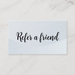 Refer a Friend Elegant Business Professional Referral Card