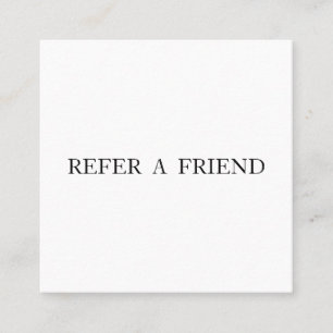 Refer a Friend Elegant Business Professional Referral Card