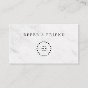 Refer a Friend Elegant Business Professional Referral Card