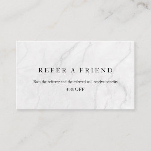 Refer a Friend Elegant Business Professional Referral Card