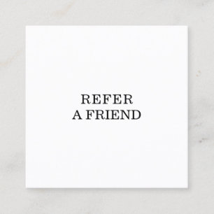 Refer a Friend Elegant Business Professional Referral Card