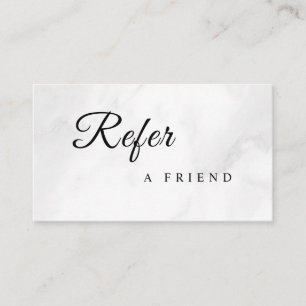 Refer a Friend Elegant Business Professional Referral Card