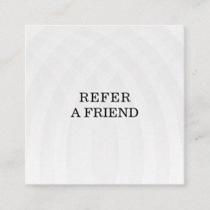 Refer a Friend Elegant Business Professional Referral Card