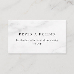 Refer a Friend Elegant Business Professional Referral Card