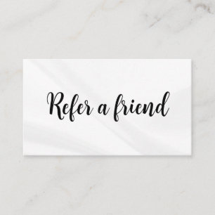 Refer a Friend Elegant Business Professional Referral Card
