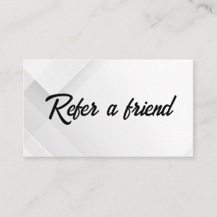 Refer a Friend Elegant Business Professional Referral Card