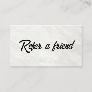 Refer a Friend Elegant Business Professional Referral Card