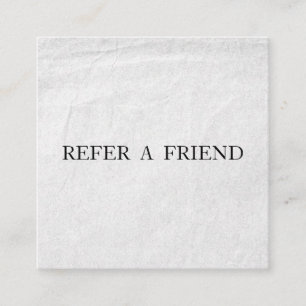 Refer a Friend Elegant Business Professional Referral Card