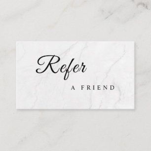 Refer a Friend Elegant Business Professional Referral Card