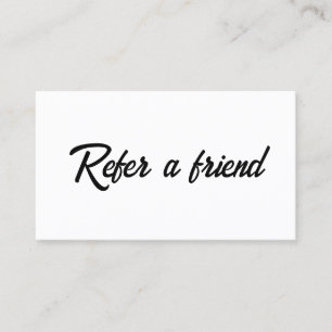 Refer a Friend Elegant Business Professional Referral Card