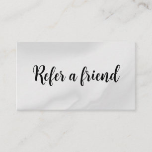 Refer a Friend Elegant Business Professional Referral Card