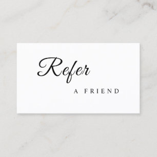 Refer a Friend Elegant Business Professional Referral Card