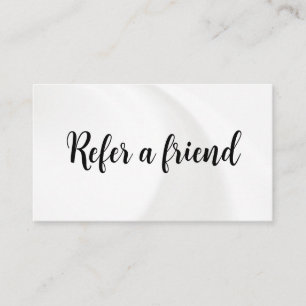 Refer a Friend Elegant Business Professional Referral Card