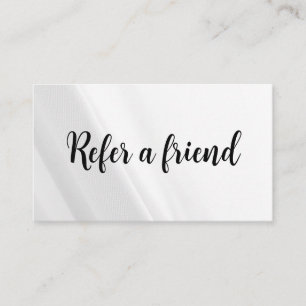 Refer a Friend Elegant Business Professional Referral Card