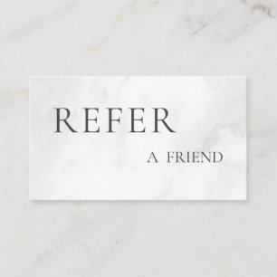 Refer a Friend Elegant Business Professional Referral Card