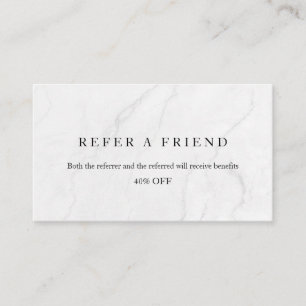 Refer a Friend Elegant Business Professional Referral Card