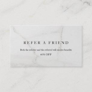 Refer a Friend Elegant Business Professional Referral Card