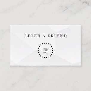 Refer a Friend Elegant Business Professional Referral Card