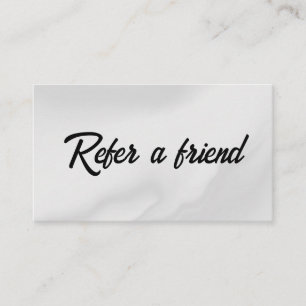 Refer a Friend Elegant Business Professional Referral Card