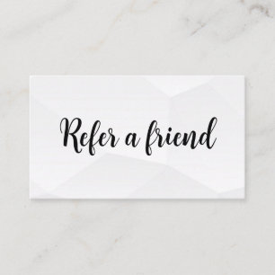 Refer a Friend Elegant Business Professional Referral Card