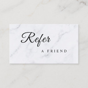 Refer a Friend Elegant Business Professional Referral Card