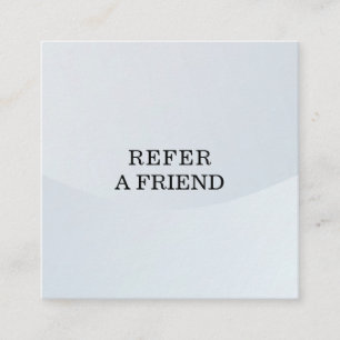 Refer a Friend Elegant Business Professional Referral Card
