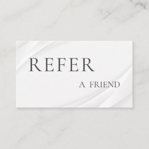 Refer a Friend Elegant Business Professional Referral Card