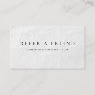 Refer a Friend Elegant Business Professional Referral Card