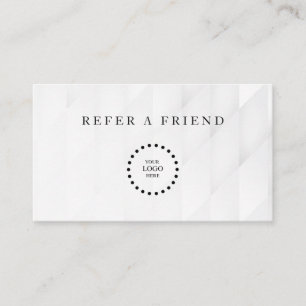 Refer a Friend Elegant Business Professional Referral Card