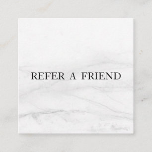 Refer a Friend Elegant Business Professional Referral Card