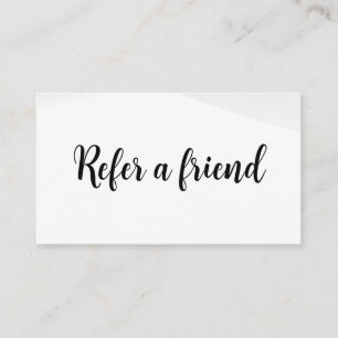 Refer a Friend Elegant Business Professional Referral Card