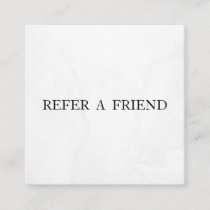 Refer a Friend Elegant Business Professional Referral Card