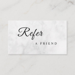 Refer a Friend Elegant Business Professional Referral Card