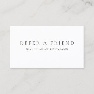 Refer a Friend Elegant Business Professional Referral Card