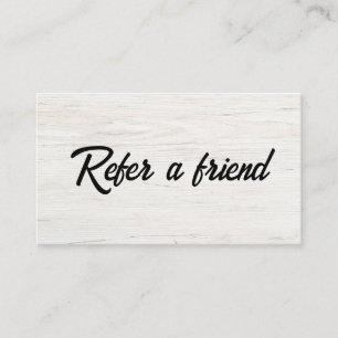 Refer a Friend Elegant Business Professional Referral Card