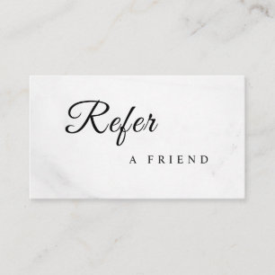 Refer a Friend Elegant Business Professional Referral Card