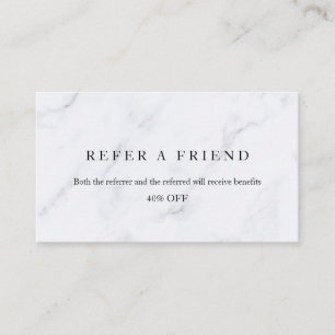 Refer a Friend Elegant Business Professional Referral Card