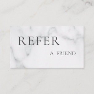 Refer a Friend Elegant Business Professional Referral Card