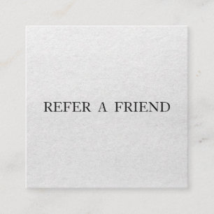Refer a Friend Elegant Business Professional Referral Card
