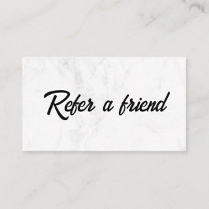 Refer a Friend Elegant Business Professional  Referral Card