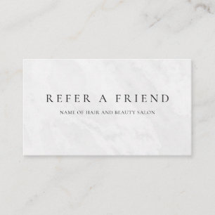 Refer a Friend Elegant Business Professional Referral Card