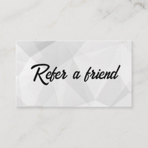 Refer a Friend Elegant Business Professional Referral Card
