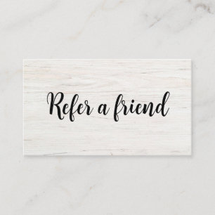 Refer a Friend Elegant Business Professional Referral Card