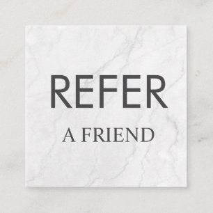 Refer a Friend Elegant Business Professional Referral Card