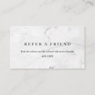 Refer a Friend Elegant Business Professional Referral Card