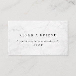 Refer a Friend Elegant Business Professional Referral Card